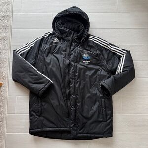 Adidas Newcastle United Vintage Y2K 2008 Padded Bench Jacket/Coat size XL